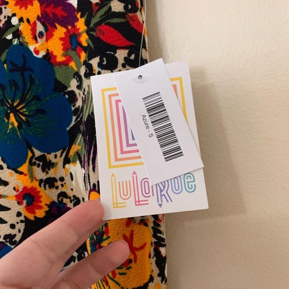 LuLaRoe Azure Skirt Floral Print Small - Picture 4 of 7